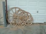 Amish Wooden Hub Buggy Wheel - 32" Diameter