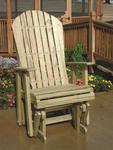 LuxCraft Pine Wood Adirondack Glider Chair