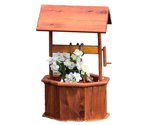 Amish Made Cedar Small Wishing Well