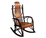 Amish Blue Mountain Hickory Twig Oversized Rocker