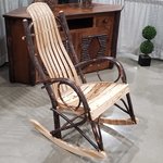 Amish Rocking Chair with Hickory Foot Stool – Rocking Furniture