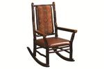 Hickory Upholstered Grandpa Rocker