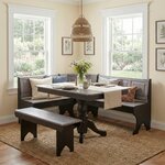 Amish Breakfast Nook Set in Solid Wood