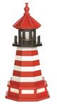 Amish West Quoddy ME Wooden Garden Lighthouse