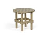 Amish Leisure Lawns Outdoor Recycled Poly Round Side Table - Quick Ship