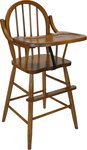 Solid Wood Spindle-Back Windsor Baby High Chair