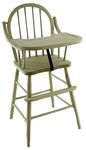 Oak Wood Spindle-Back Windsor Baby High Chair