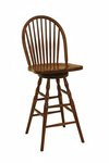 Amish 9 Spindle Windsor Counter and Bar Stool