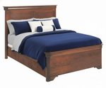 Amish Romeo Panel Bed with Short Footboard