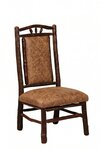 Amish Hoosier Rustic Hickory Log Dining Chair