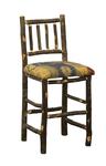 Early American Four Spindle Hickory Bar Stool