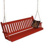 Amish Pine Wood Traditional English Porch Swing