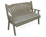 Amish Pine Wood Fanback Garden Bench