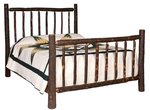 Amish Lumberjack Hickory Log Bed