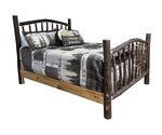 Rustic Hickory Log Bed