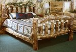 Log Bed in Showroom