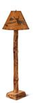 Cedar Log Floor Lamp