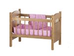 Wooden American Girl Doll Crib