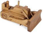 American Made Wooden Toy Bulldozer