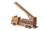 American Made Wooden Toy Fire Truck