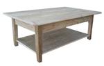 Barnwood Shaker Coffee Table with Shelf