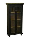 Barnwood Glass Front Kitchen Cabinet