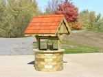 LuxCraft Garden Wishing Well with Cedar Roof - Large