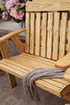 Pine Wood Slat Panel 4’ Garden Bench