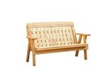Pine Wood Slat Panel 5’ Outdoor Bench