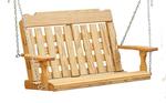 Pine Wood Slat Panel 4’ Swing