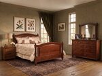 Amish Magpie 5-Piece Bedroom Set in Rustic Cherry