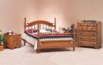 Deluxe Solid Oak Wood Three Piece Bedroom Furniture Set