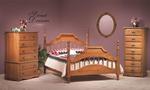Summit Oak Wood Three Piece Bedroom Furniture Set - American Made