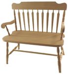 Solid Wood Deacon Bench