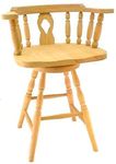 Wheel Fiddleback Captain's Barstool