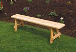 Amish Cedar Wood Traditional Backless Outdoor Bench