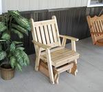 Cedar Wood Traditional English Glider Chair