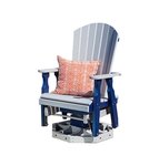 Fan-Back Poly Swivel Glider Chair