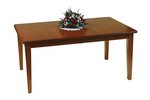 Amish Grand Shaker Solid Wood Leg Dining Table