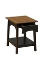 Farmhouse Pine End Table with Drawer