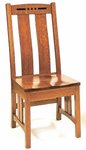 Amish Croghan Mission Dining Chair with Inlays
