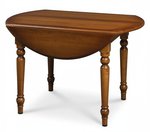 Amish 46 Round Drop Leaf Dining Table