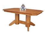 Mission Double Pedestal Dining Table
