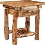 Lodge Pole Pine 1 Drawer Nightstand