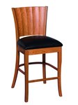 Amish Modern Ripple Back Counter and Bar Stool