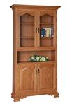 Solid Wood Bookcase with Doors