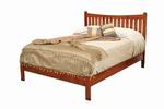 Amish Portland Mission Style Low Footboard Bed