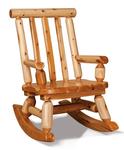 Rustic Log Mama Bear Rocker