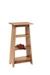 Pine Three Shelf Open End Table