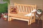 Amish Cedar Wood Traditional English Glider